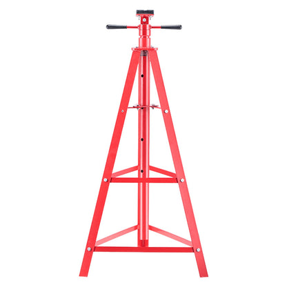 Under Hoist Tripod Stand, 2 Ton Capacity High Lift Jack Stand Reach Underhoist Support, Lifting from 1200 mm to 2150 mm, 4-Level Adjustable Height, Heavy Duty Carbon Steel for Car Lift & Support