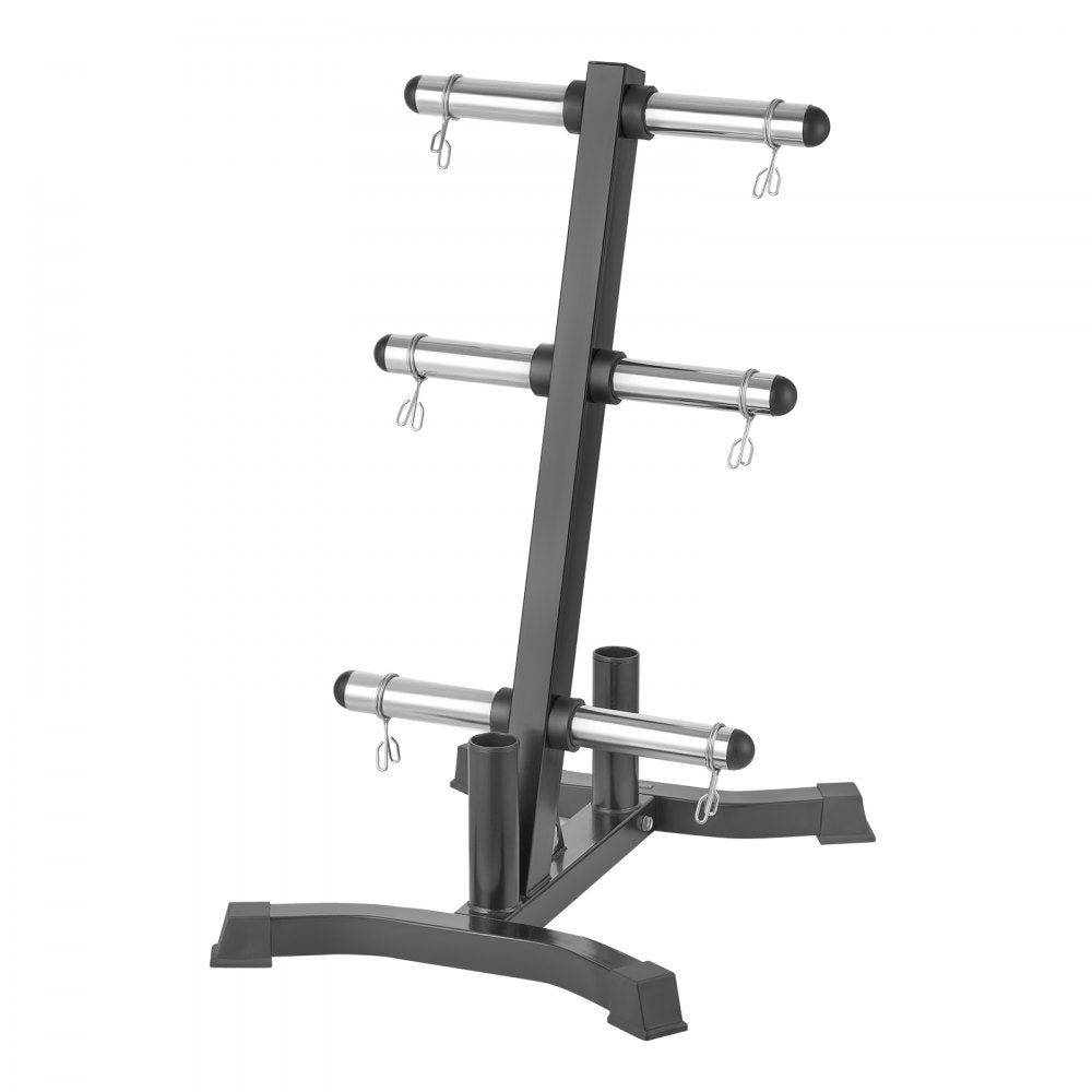 VEVOR Weight Plate Rack Home Gym Barbell Storage Stand 2 inch 1000 lbs Capacity