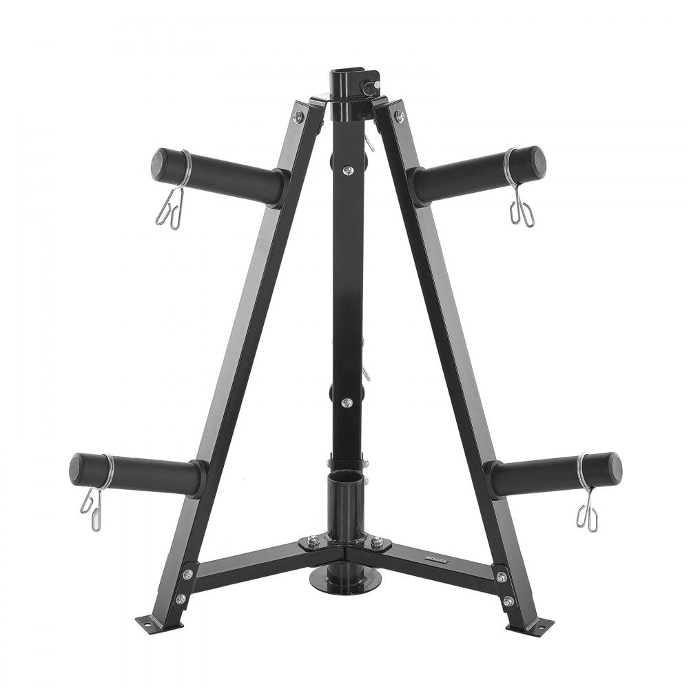 VEVOR Weight Plate Rack Weight Plate Tree Home Gym Barbell Storage Stand 2 inch