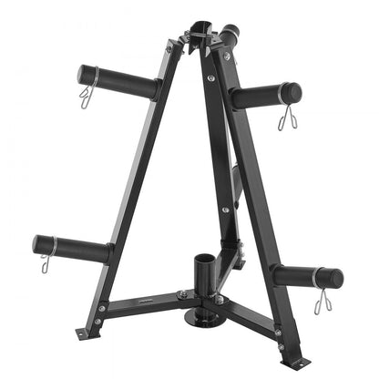 VEVOR Weight Plate Rack Weight Plate Tree Home Gym Barbell Storage Stand 2 inch