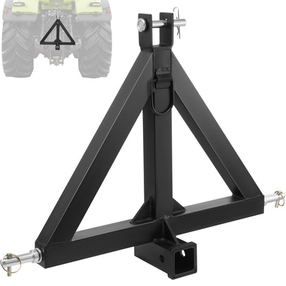 VEVOR 3 Point Hitch Receiver, 3 Point 2" Receiver Trailer Hitch Category 1 Tractor