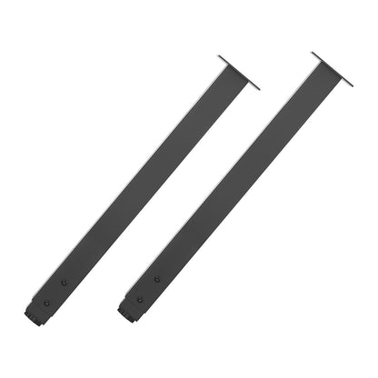 Adjustable Table Legs, 610-1016 mm Square Steel Furniture Legs, 544 kg Max Load Heavy Duty, Quick Installation, for Home Office Desk DIY, Coffee Dinner Bar Tables, Workbenches, 4 PCS, Black