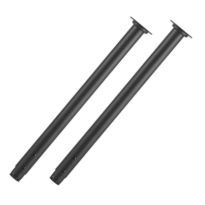 Adjustable Table Legs, 610-1016 mm Round Steel Furniture Legs, 544 kg Max Load Heavy Duty, Quick Installation, for Home Office Desk DIY, Coffee Dinner Bar Tables, Workbenches, 4 PCS, Black