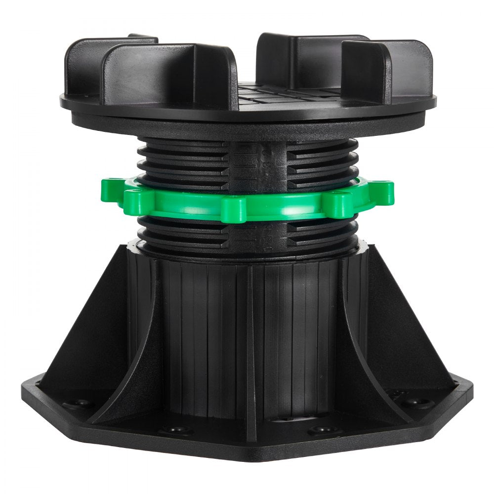 8 Pcs Adjustable Deck Support Pedestal Deck Foundation Base 3.54-4.65 in