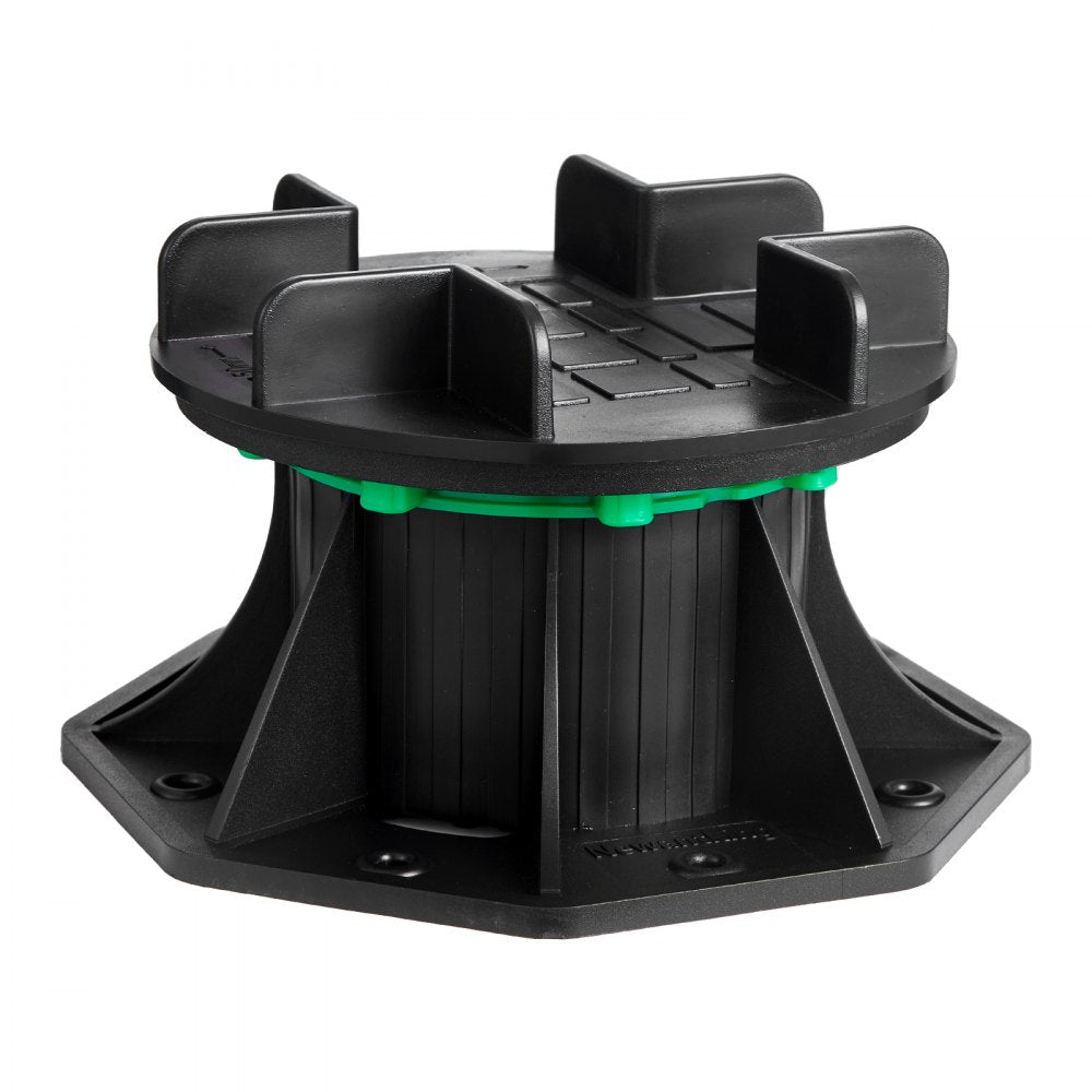 8 Pcs Adjustable Deck Support Pedestal Deck Foundation Base 3.54-4.65 in