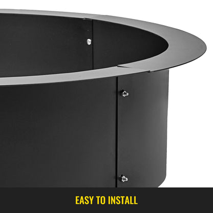 VEVOR Fire Pit Ring 45-Inch Outer/39-Inch Inner Diameter, 3.0mm Thick Heavy Duty