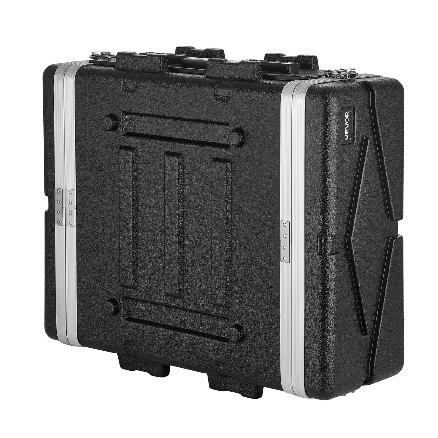 4U Rack Case, Standard 480 mm Depth, Server Rack Cabinet with ABS Construction, Heavy Duty Recessed Twist Latches, Detachable Front & Back Cover, Easy Installation, for Amplifiers, DJ Mixers