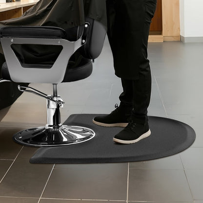 VEVOR Salon Mat for Hair Stylist 1220 x 905 mm Semicircle Salon Mat 13mm Thick