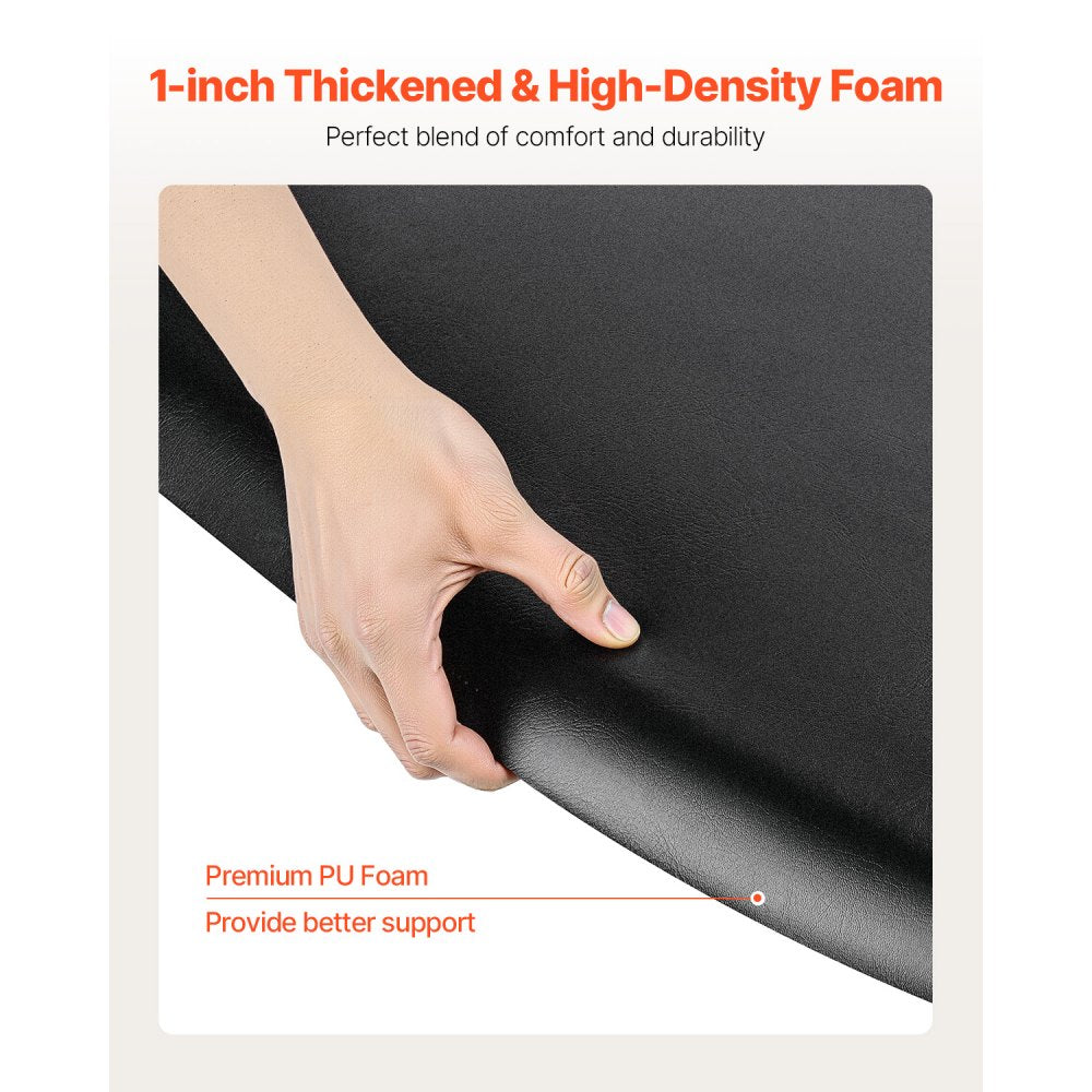 Salon Mat for Hair Stylist 1220 x 930 mm Semicircle Salon Mat 25mm Thick