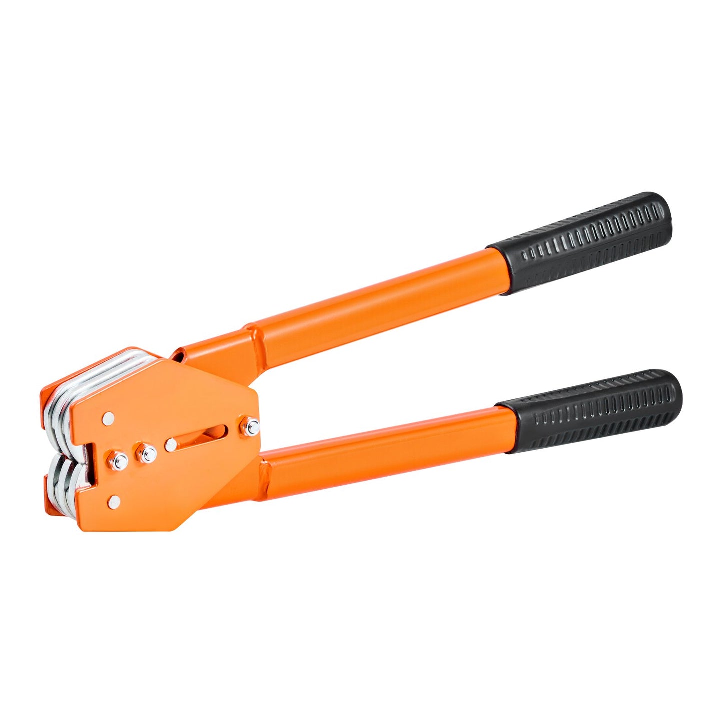 Banding Strapping Kit, Heavy Duty Banding Sealer Tool with 305 m Length PET Band, 300 Metal Seals, Plastic Manual Pallet Packaging Strapping Kit for Warehouse/Shipping/Moving/Home, Orange