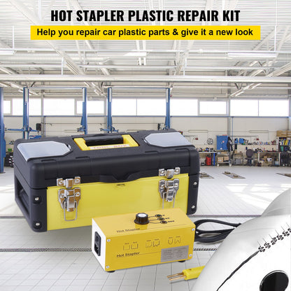 Vevor Hot Stapler Plastic Welder Tool Car Damaged Bumper Repair Kit with 600Pcs