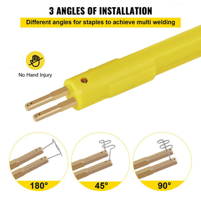 Plastic Welder & Bumper Repair Kit with 600 Staples - 20W Adjustable Heat Power