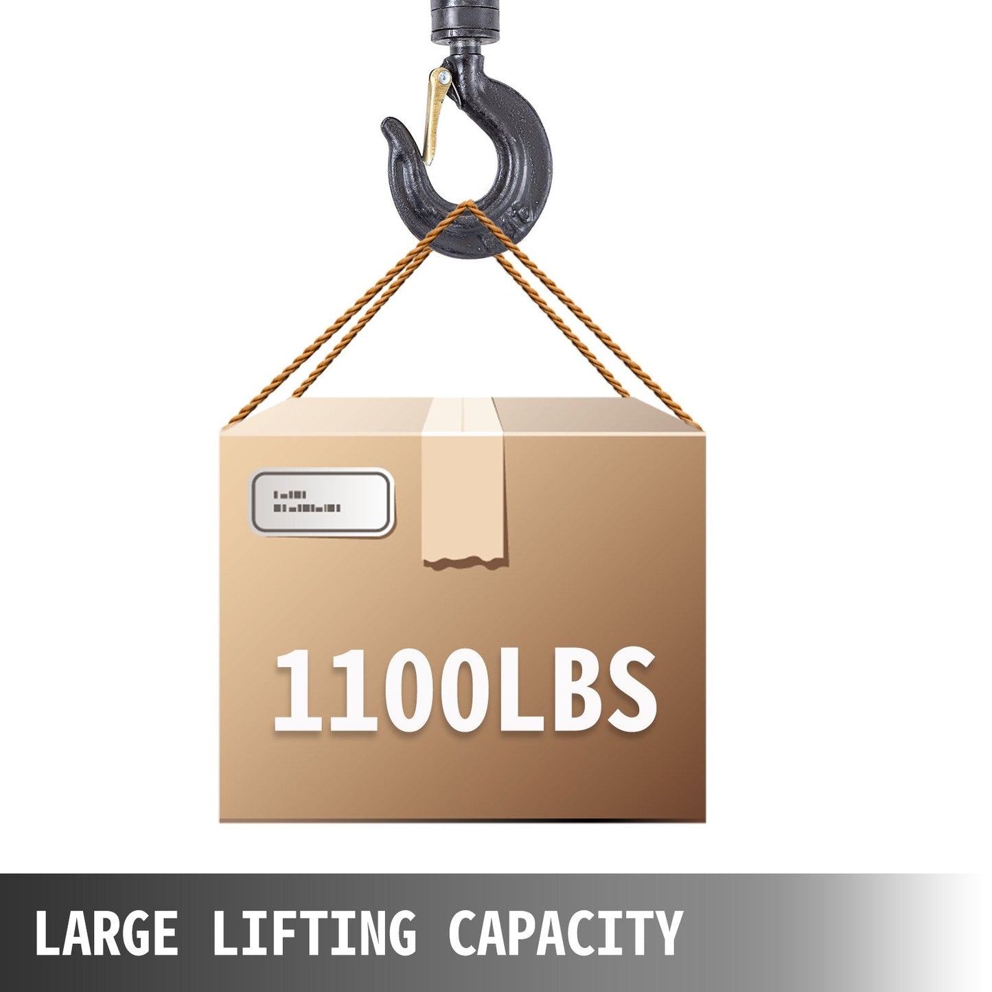 Manual Chain Hoist 0.5 Ton, 6m Lift Capacity with Safety Hooks and Durable Shell