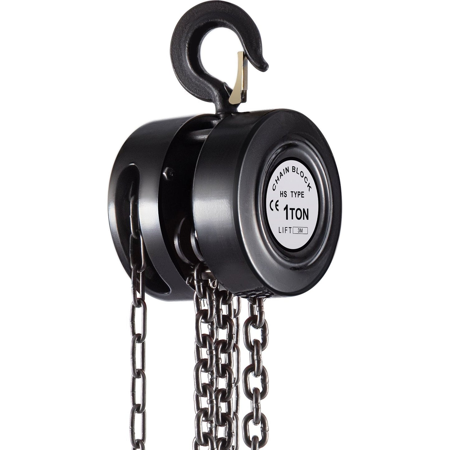 Manual Chain Hoist, 1 Ton Capacity, 3m Lift, Industrial-Grade Steel Construction