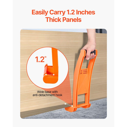 VEVOR Drywall Carrier 2 Pack Plywood Carriers Handles with 79.8 kg Load
