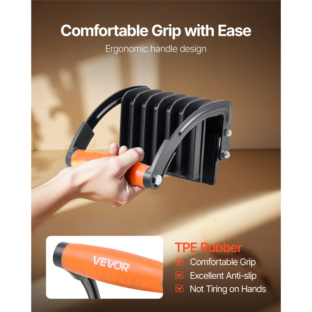 VEVOR 2 PCS Plywood Carrier 90.7 kg Drywall Carrying Tool for 0-25.4 mm Thick