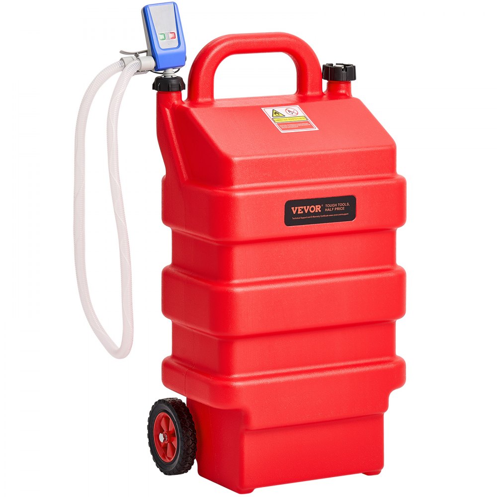 VEVOR Fuel Caddy 16 Gallon Portable Fuel Tank with 12V DC Electric Transfer Pump