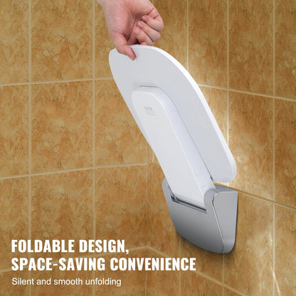 Wall-Mounted Urea-Formaldehyde Folding Shower Seat, 0.34 x 0.32m, 204 kg Capacity
