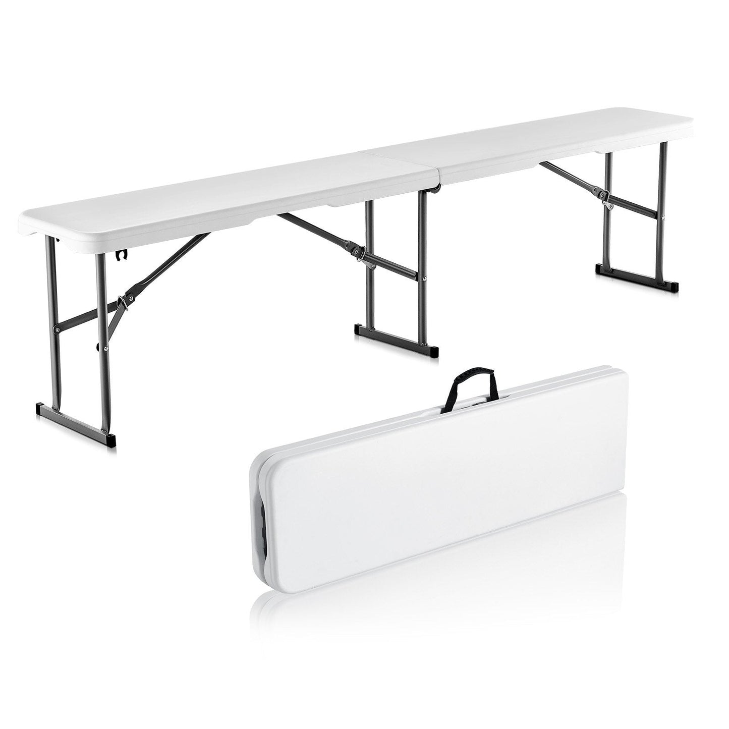 6-Foot Portable Folding Bench for Outdoor Picnic, Camping, and Garden, 7.36 kg