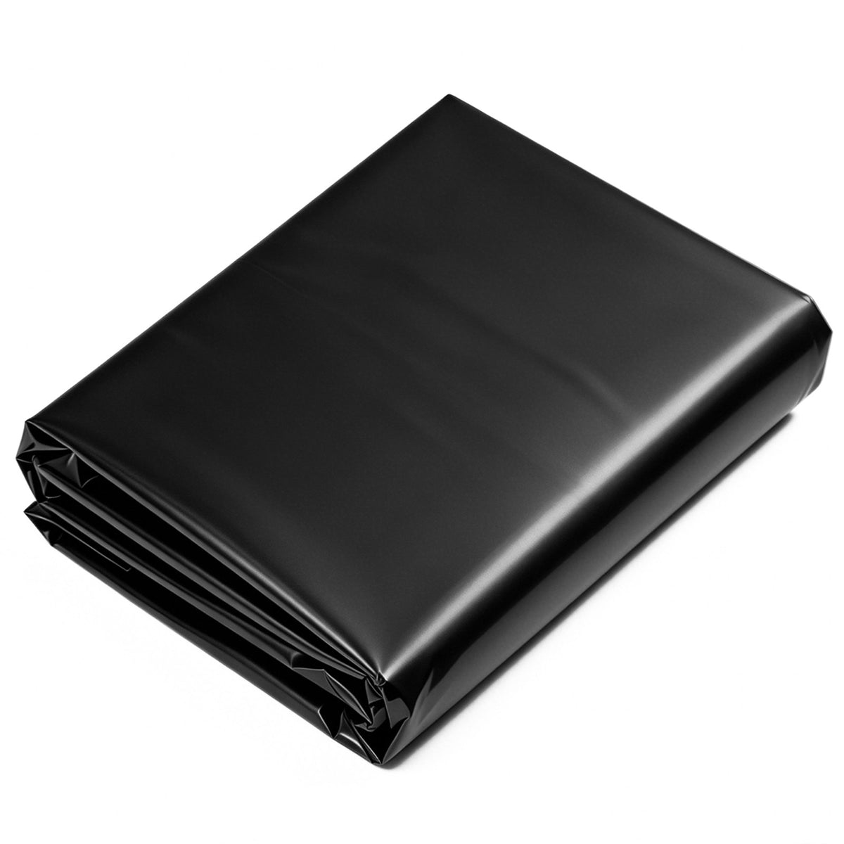 0.15 mm Plastic Sheeting 3.05 x 7.62 m Black Heavy Duty Polyethylene, Thick Plastic Roll for Garden, Drop Cloth Painters Tarp, Polyethylene Covering for Crawl Space Vapor Barrier, Weed Control