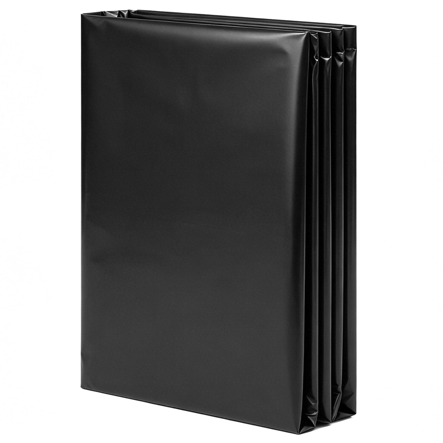 0.15 mm Plastic Sheeting 3.05 x 7.62 m Black Heavy Duty Polyethylene, Thick Plastic Roll for Garden, Drop Cloth Painters Tarp, Polyethylene Covering for Crawl Space Vapor Barrier, Weed Control