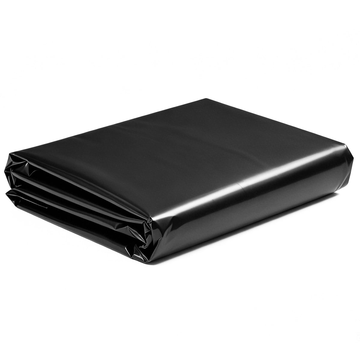 0.15 mm Plastic Sheeting 3.05 x 7.62 m Black Heavy Duty Polyethylene, Thick Plastic Roll for Garden, Drop Cloth Painters Tarp, Polyethylene Covering for Crawl Space Vapor Barrier, Weed Control