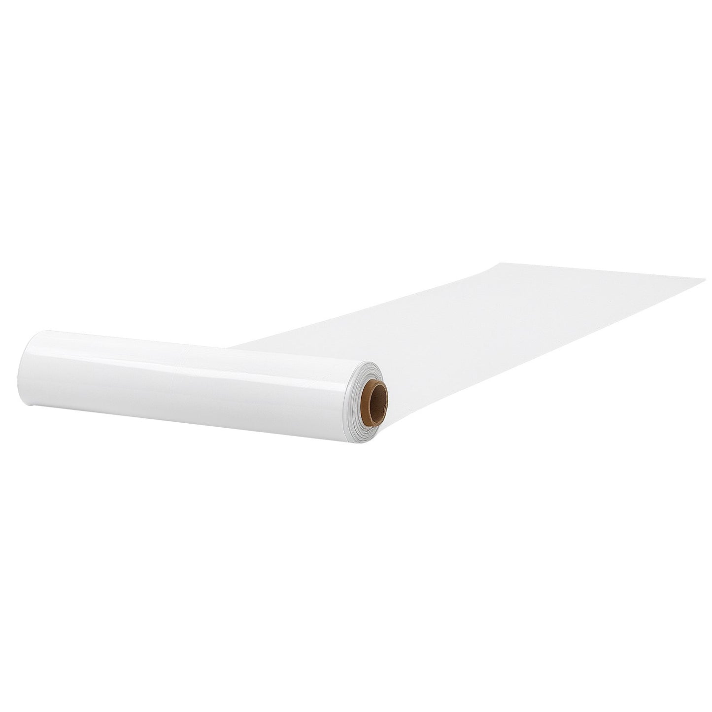 0.3 mm Plastic Sheeting 3.05 x 15.24 m Heavy Duty Polyethylene Roll, Thick Drop Cloth Painters Tarp, Polyethylene Covering for Crawl Space Vapor Barrier, Weed Control, Garden, Black & White