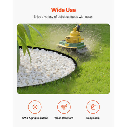 Landscape Edging 600 x 5 cm L-Shaped Durable Plastic Garden Border No Dig