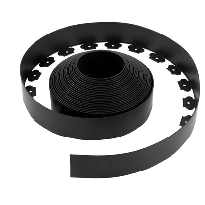 Landscape Edging 2000x10 cm L-Shaped Durable Plastic Garden Border No Dig