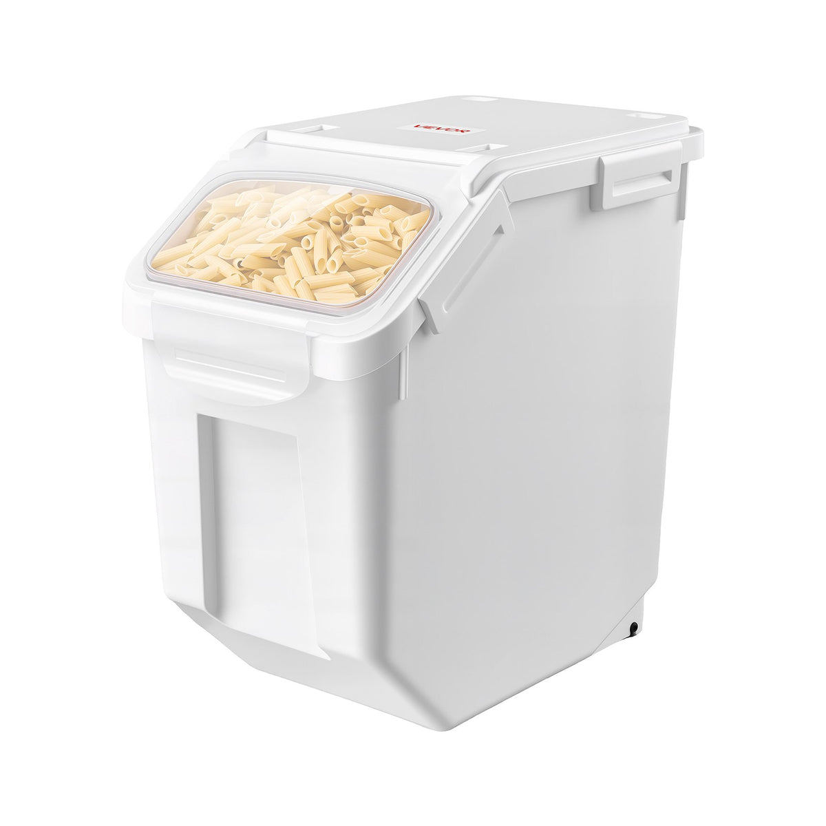 Rice Storage Container 4 Pack 15 L/3.96 Gal x 2 + 20 L/5.28 Gal x 2, for Kitchen Pantry, Stackable Large Dog Food Dispenser, Ingredient Grain Cereal Flour Bin with Measuring Cup, Airtight Lid