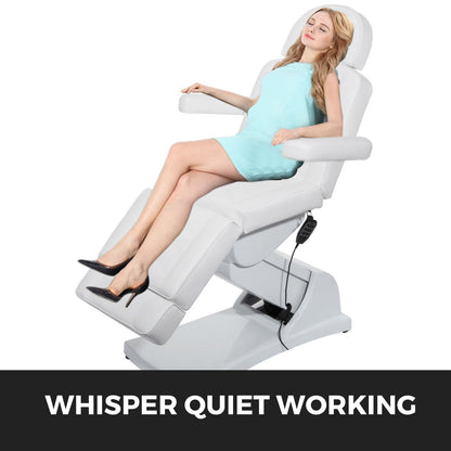 Electric Reclining Spa Chair with 4 Motors, Adjustable for Salon & Tattoo Use