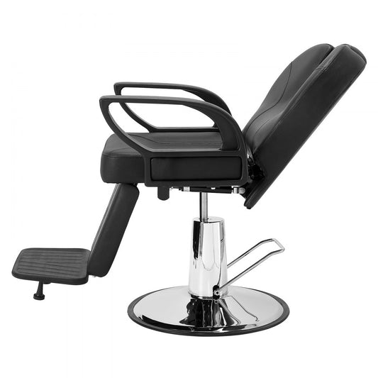 VEVOR Salon Chair, Hydraulic Recliner Barber Chair for Hair Stylist, 360 Degrees Swivel 90°-130° Reclining Salon Chair for Beauty Spa Shampoo, Max Load Weight 330 lbs, Black
