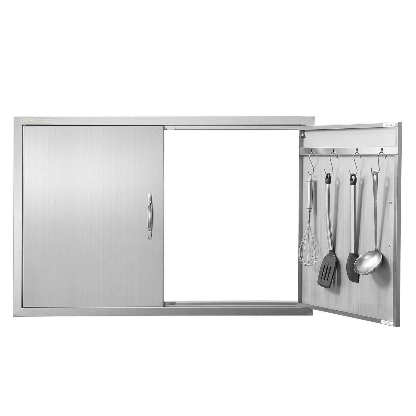 VEVOR BBQ Access Door, 990x660 mm Double Outdoor Kitchen Door, Stainless Steel Flush