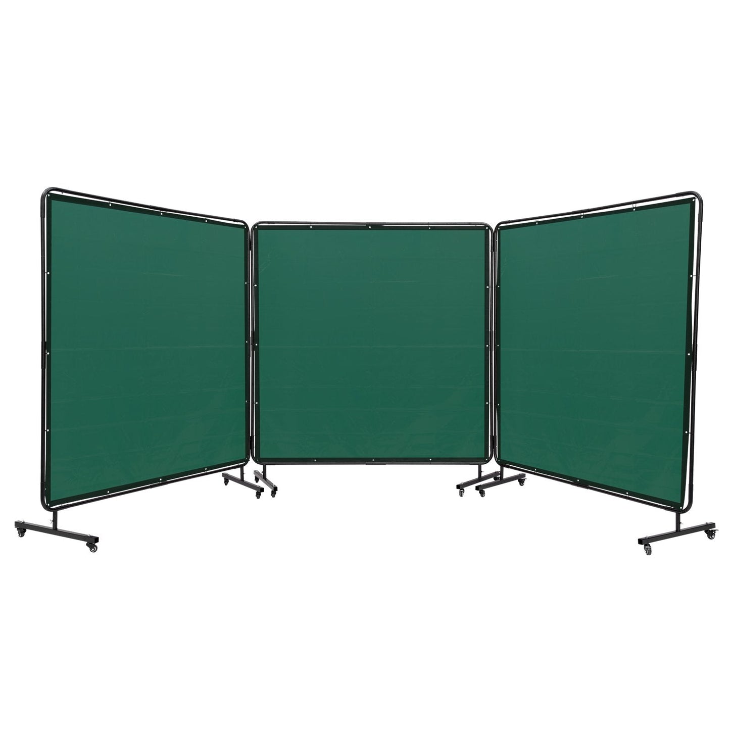 3-Panel Welding Screen with Frame, Flame-Resistant, UV Protection, 1.8 x 1.8 m