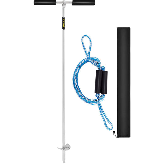 VEVOR Sand Anchor, 36\" Length Auger to The Beach and Sandbar, 316 Stainless Steel