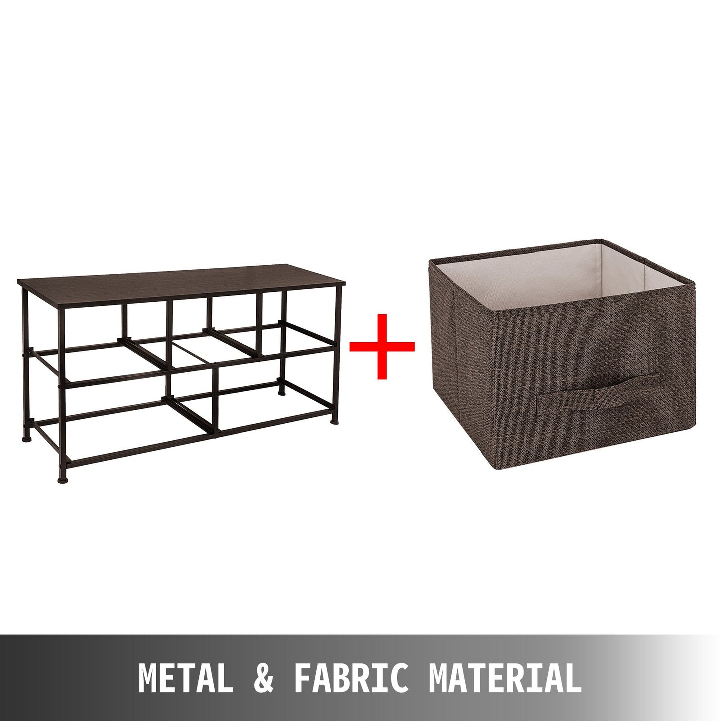 VEVOR Dresser Storage Tower with 5 Fabric Drawer Steel Frame Storage Cabinet Bin