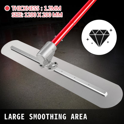 Steel Concrete Bull Float Tool with 3x1.8m Handle & Adjustable Bracket