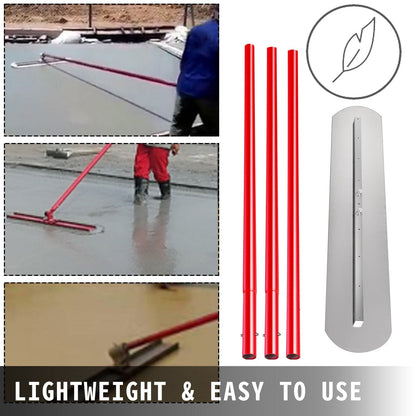 Steel Concrete Bull Float Tool with 3x1.8m Handle & Adjustable Bracket
