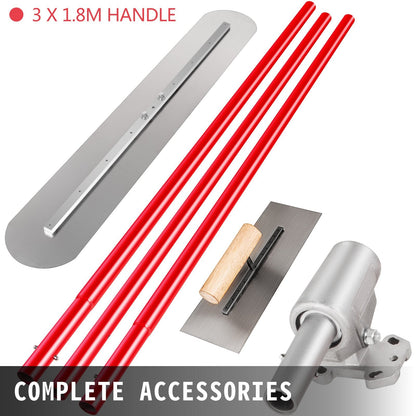 Steel Concrete Bull Float Tool with 3x1.8m Handle & Adjustable Bracket
