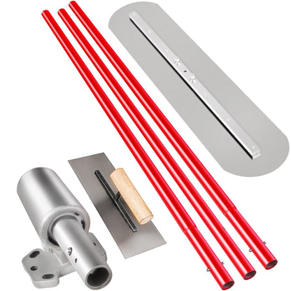 900x200mm Bull Float Concrete Tool with Adjustable Handle & Bracket