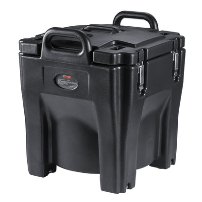 Insulated Food Carrier, 30L Capacity, Stackable Catering Hot Box with Stainless Steel Barrel, Top Load LLDPE Food Warmer with Integral Handles Buckles Stationary Base, for Restaurant Canteen, B
