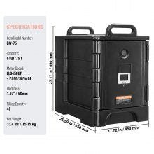 Front-loading dishbox supports food delivery, catering, camping, restaurants, hotels, and logistics