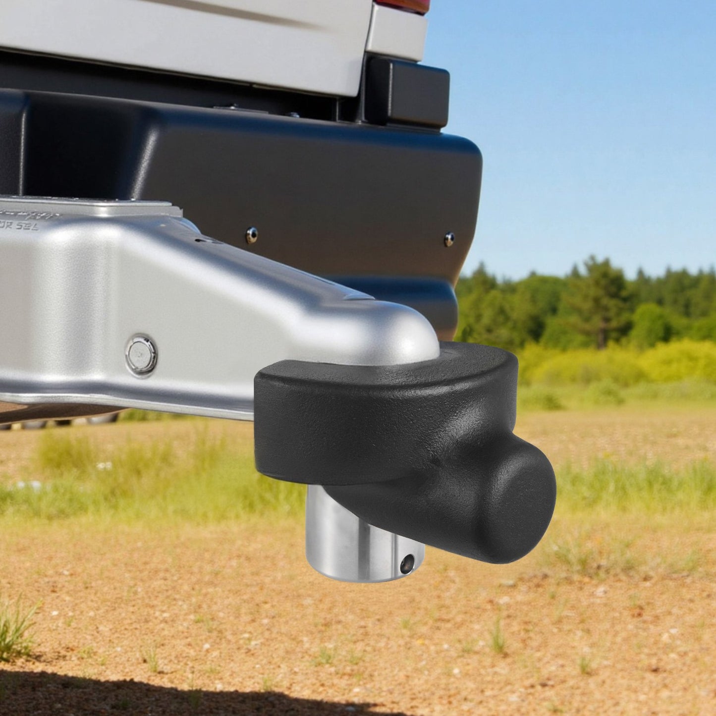 Trailer Hitch Lock, Compatible with 58.7 mm Couplers, Heavy-Duty Anti-Theft Trailer Ball Lock with 3 Keys, Prying-Resistant & Impact-Resistant, Fits for RVs, Boats, Off-Road Vehicles, Trailers