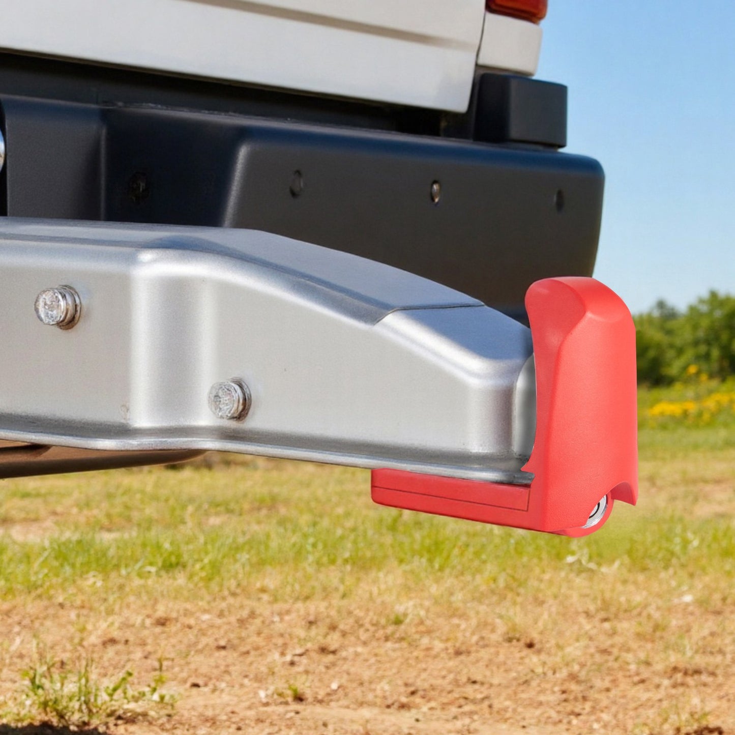 Trailer Hitch Lock, Fits for 46 mm, 50.8 mm, 58.7 mm Couplers, Heavy-Duty Anti-Theft Trailer Ball Lock with 3 Keys, Prying-Resistant & Impact-Resistant, Fits for RVs, Boats, Trailers, Red
