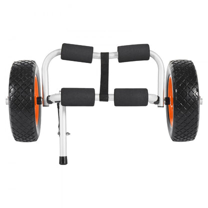 Kayak Cart 90 kg Foldable Canoe Carrier with 25.4 mm Solid Rubber Tires