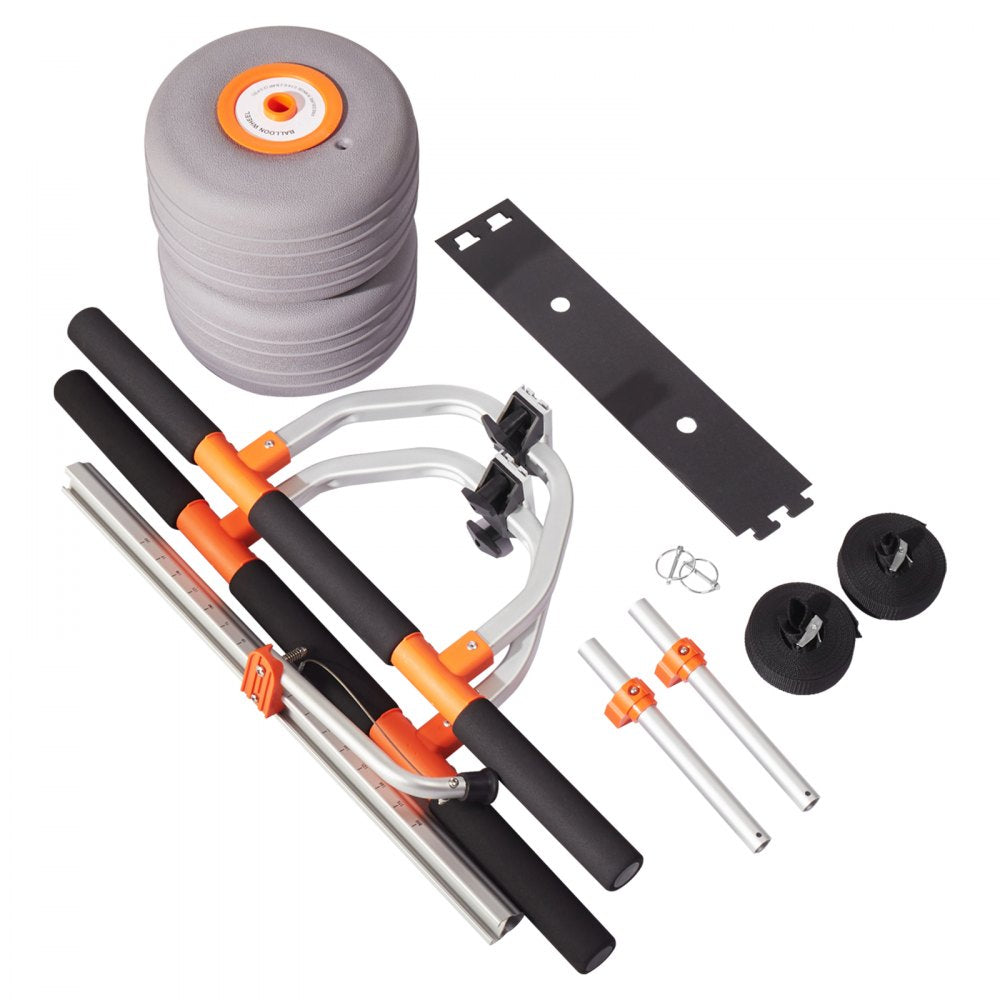 Kayak Cart 158.8 kg Detachable Canoe Carrier w/ 30.5cm Inflatable PU Tires