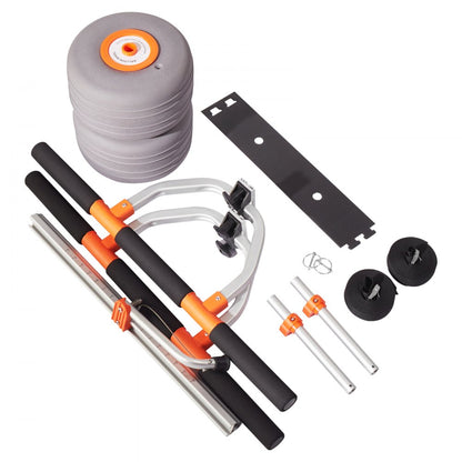 Kayak Cart 158.8 kg Detachable Canoe Carrier w/ 30.5cm Inflatable PU Tires