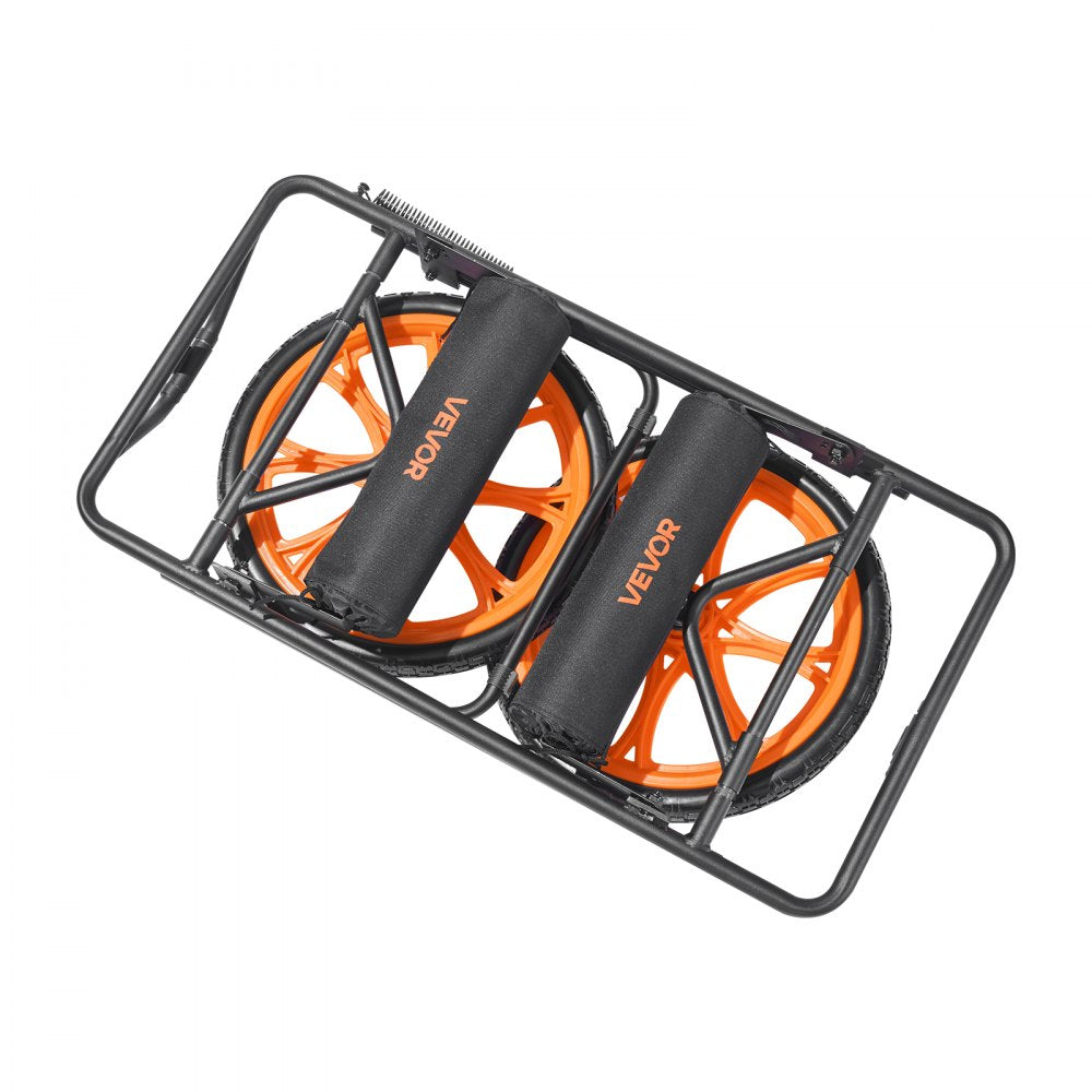 Kayak Cart 149.7 kg Detachable Canoe Carrier w/ 38.1 cm Solid Rubber Tires