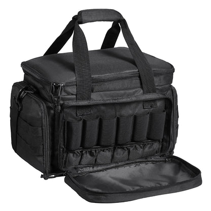 Soft Handgun Bag for 4 Pistols with Magazine Storage, Black, 37 × 26 × 23 cm