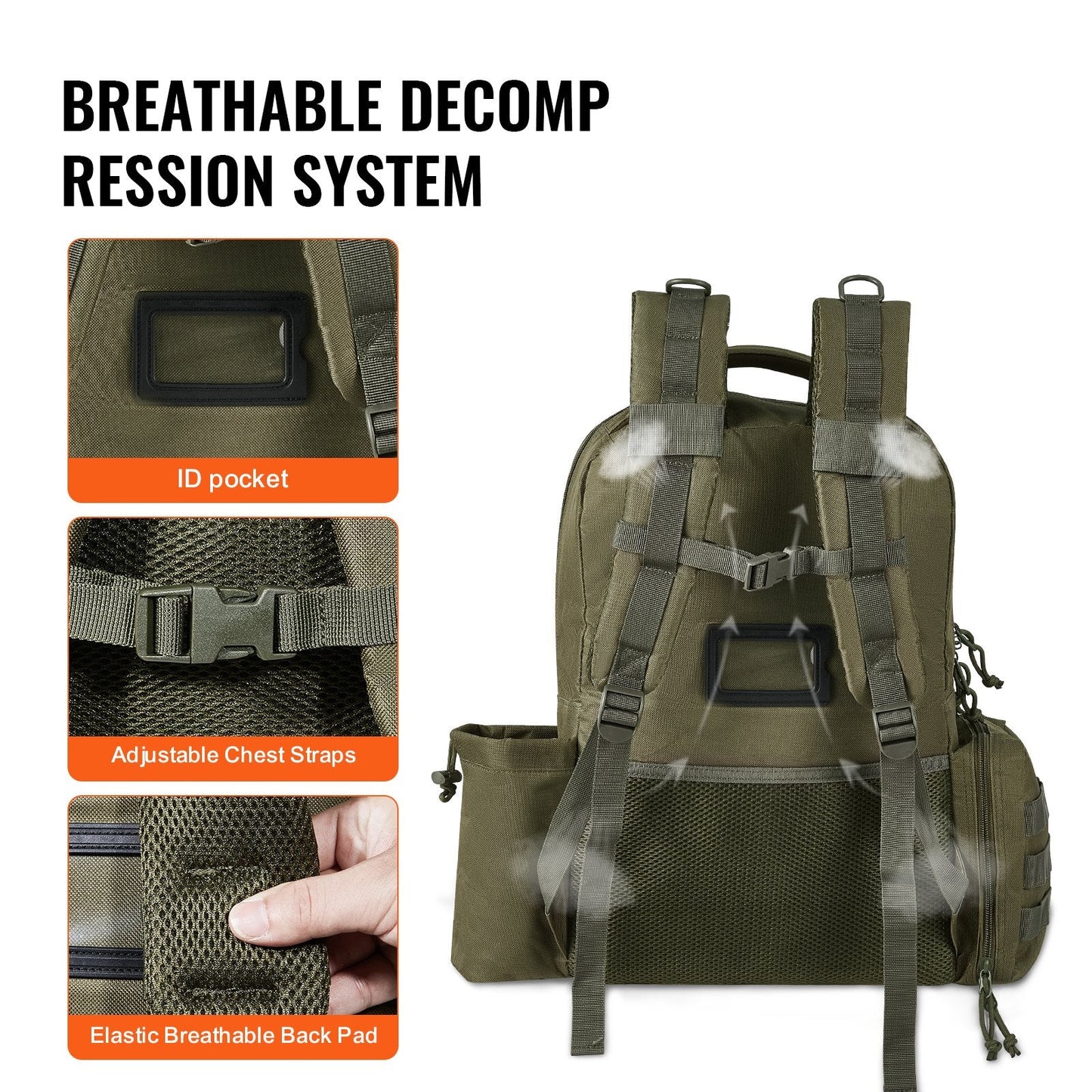 Green Tactical Range Bag for 6 Pistols - Multifunctional and Portable